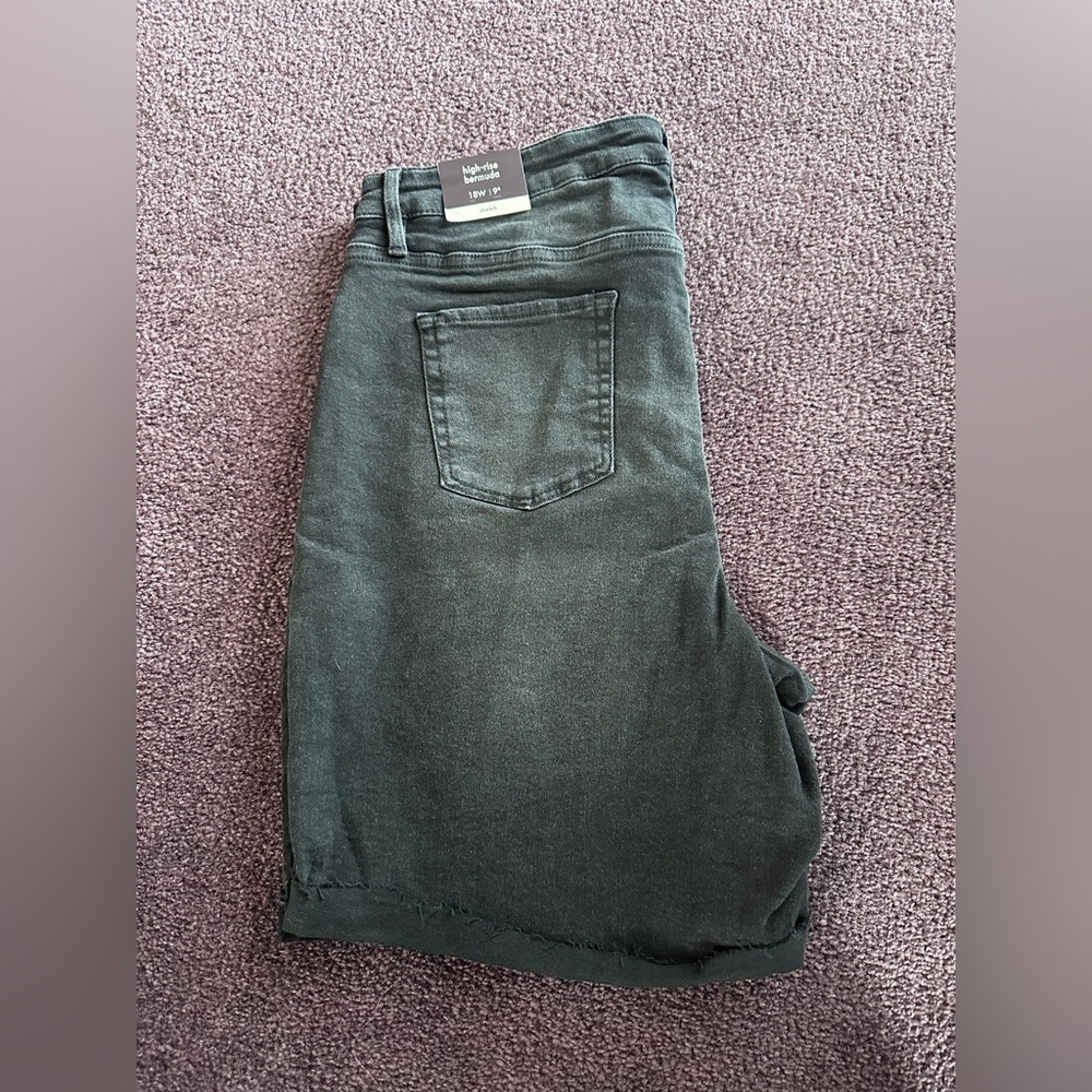 Ava & Viv Black Jean Shorts